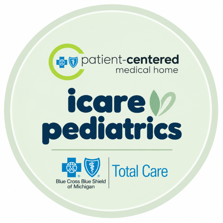 icare pediatrics, a Patient-Centered Medical Home recognized by Blue Cross Blue Shield of Michigan Total Care